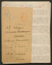 Témoignage de Debongnie (Abbé), Pierre (Aumônier) et correspondance avec Jacques Péricard