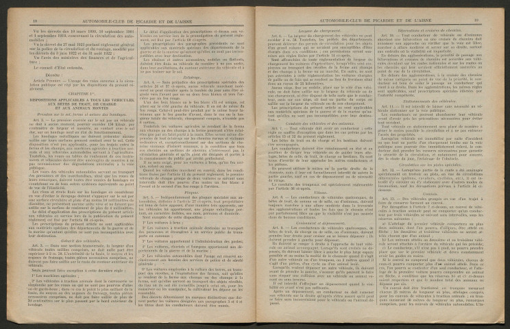 L'Automobile-club de Picardie et de l'Aisne. Revue mensuelle, 139, février 1923