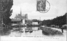 La cathédrale vue des bords de la Somme