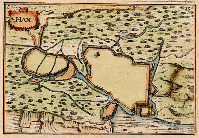 Ham. Vue générale en 1634