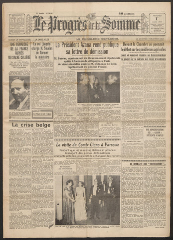 Le Progrès de la Somme, numéro 21711, 1er mars 1939