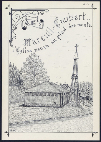 Mareuil-Caubert : l'église neuve au pied des monts - (Reproduction interdite sans autorisation - © Claude Piette)