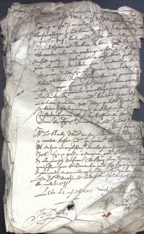 Etude de Me François Debacq à Amiens (étude n°7). Minutes des années 1642-1643