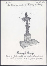 Hornoy-le-Bourg : croix de fonte coulée sur tombe abandonnée - (Reproduction interdite sans autorisation - © Claude Piette)