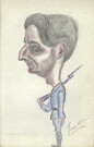 Portrait caricatural de Max Lejeune.