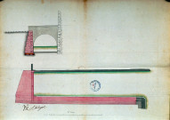 Maison Me Morgan : plan relatif à la construction d'un mur de revêtement et la prolongation d'un pont au coin de la maison, du côté de la grève