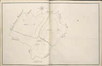 Plan du cadastre napoléonien - Atlas cantonal - Seux : tableau d'assemblage