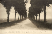 Circuit de Picardie - Une belle ligne droite de 13 kilomètres entre Longueau et Demuin