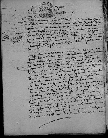 Etude de Me Jean Derouvroy à Amiens (étude n°17). Minutes de l'année 1687