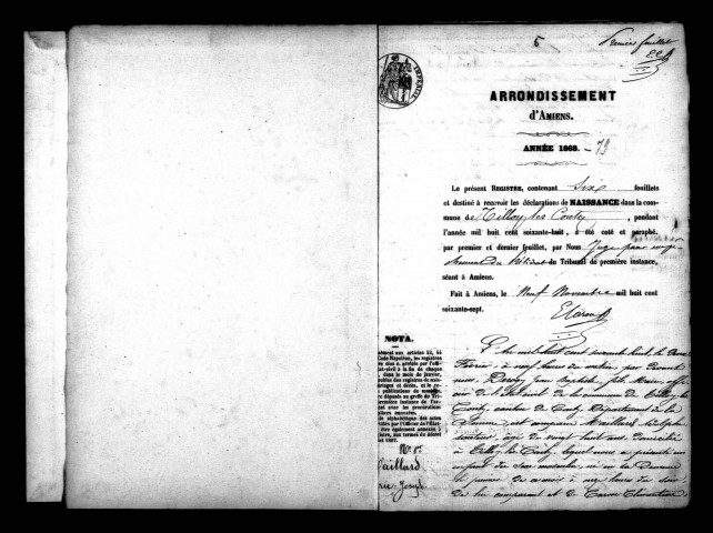 Tilloy-lès-Conty : naissances, mariages, décès