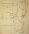 Plan du rez de chaussée des Etablissements de MM. Lefèvre Calot et Cie, magasins "à l'Amiral Courbet" n°23 et 25 Place Gambetta à Amiens