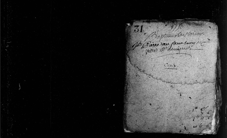 Amiens (Saint-Pierre) : baptêmes, mariages, sépultures