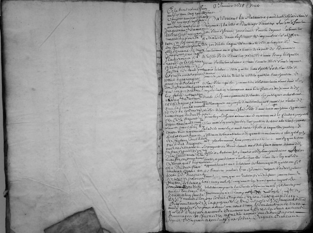 Etude de Me François Machart à Amiens (étude n°13). Minutes des années 1658-1659