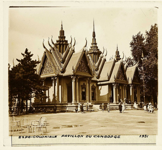 Vincennes. Exposition coloniale internationale : pavillon du Cambodge