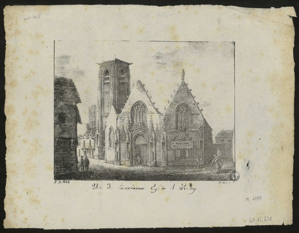 Vue de l'ancienne église Saint-Rémy. L.D.