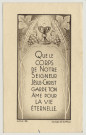 Que le coeur de notre Seigneur Jésus-Christ garde ton âme pour la vie éternelle. L'Eucharistie