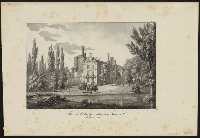 Château d'Anisy construit sous François 1er. (Département de l'Aisne)