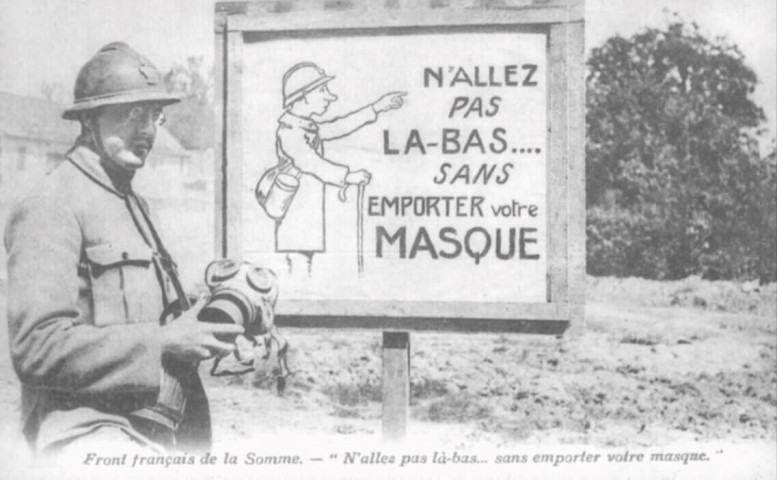 Front français de la Somme - "N'allez pas là-bas... sans emporter votre masque"