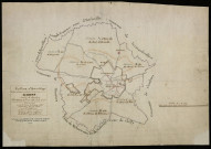 Plan du cadastre napoléonien - Lihons : tableau d'assemblage