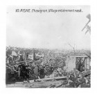 Aisne. Chavignon. Village entièrement rasé