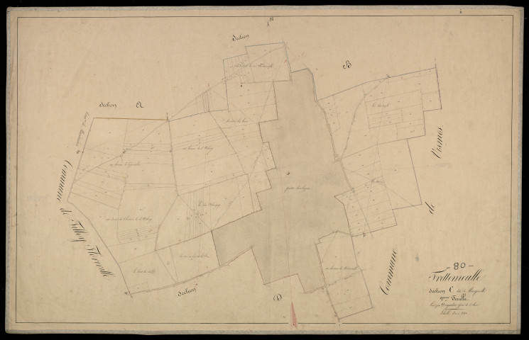 Plan du cadastre napoléonien - Frettemeule (Frettemeulle) : Maingneville, C2