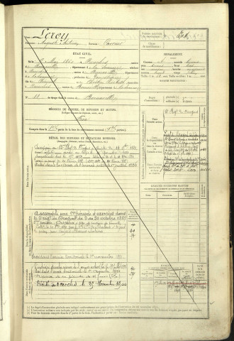 Leroy, Auguste Antonin, né le 9 mai 1860 à Occoches (Somme, France), classe 1880, matricule n° 604, Bureau de recrutement d'Abbeville