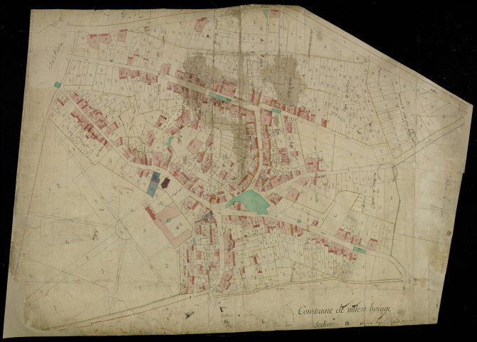 Plan du cadastre napoléonien - Villers-Bocage : D2