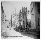 Une rue de Reims en 1917