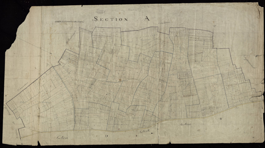 Plan du cadastre napoléonien - Rouvroy-en-Santerre (Rouvroy) : A