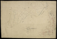 Plan du cadastre napoléonien - Sailly-Flibeaucourt (Sailly-le sec) : fond de Cantatre (Le), B2 et partie détachée de B1
