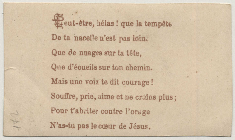 Je n'ai pas trouvé de retraite plus sûre que le Coeur de Jésus. Sacré Coeur de Jésus