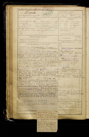 Pernel, Eugène Louis Auguste, né le 18 septembre 1888 à Saint-Ouen (Somme), classe 1908, matricule n° 160, Bureau de recrutement d'Amiens