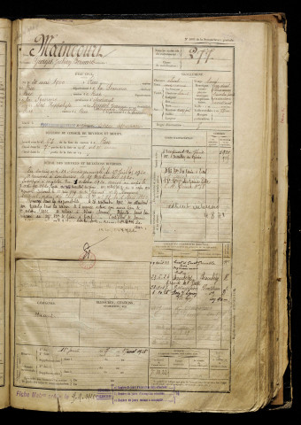 Maincourt, Georges Julien Bernard, né le 20 mai 1900 à Rue (Somme), classe 1920, matricule n° 277, Bureau de recrutement d'Abbeville