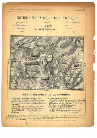 Domléger-Longvillers (Longvillers) : notice historique et géographique sur la commune