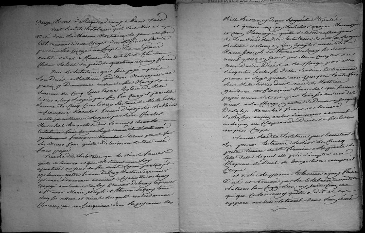 Etude de Me François Henin à Amiens (étude n°3). Minutes des années 1724-1774