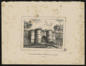 Vue de la porte de Beauvais en 1800 à Amiens