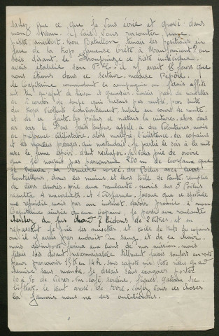 Témoignage de Granger, Léon (Grenadier d'élite et agent de liaison) et correspondance avec Jacques Péricard