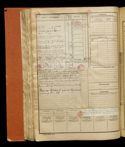 Lenne, Flavien Henri, né le 02 mai 1892 à Ochancourt (Somme), classe 1912, matricule n° 1135, Bureau de recrutement d'Abbeville