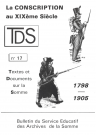 La conscription au XIXe siècle 1798-1905