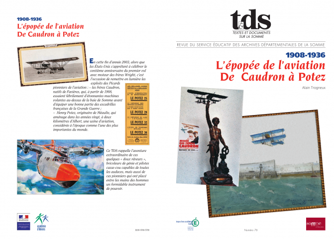 1908-1936 l'épopée de l'aviation de Caudron à Potez