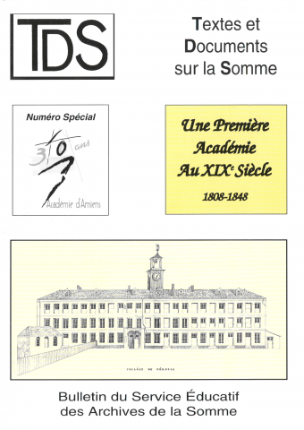Une première Académie au XIXe siècle 1808-1848