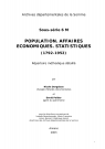 Sous-série 6 M - Population, affaires économiques, statistiques (1792-1952) : répertoire méthodique (2003)